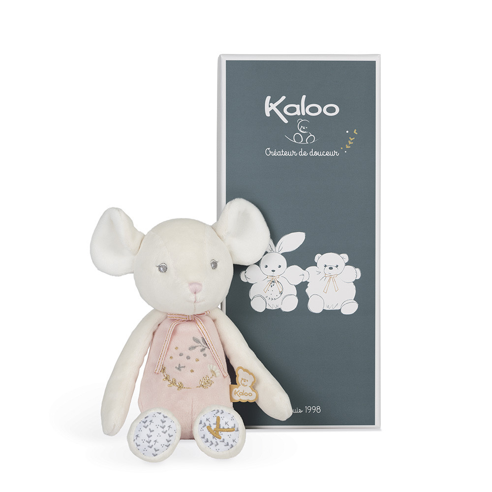 Doudou per neonati in cotone Bio Topolino rosa, regalo neonati