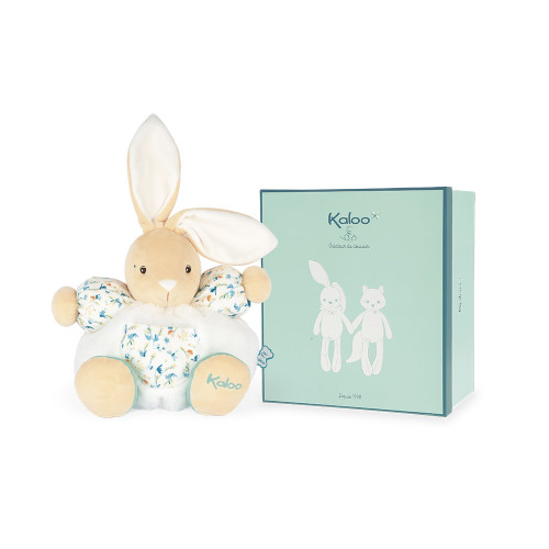 KALOO Chubby Bunny Rabbit Pastel Plush Velour Patchwork Quilt